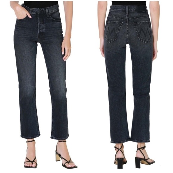 Mother Superior The Tomcat Ankle in On The Fly Washed Black ButtonFly Straight - Picture 1 of 16